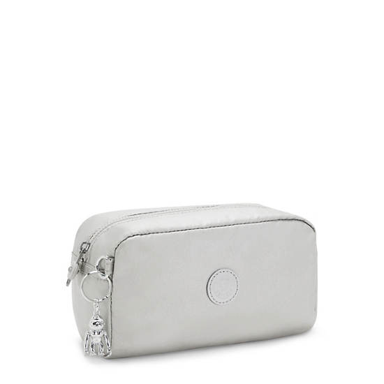 Kipling Gleam Metallic Pouch Tassen Zilver | België 1082IL